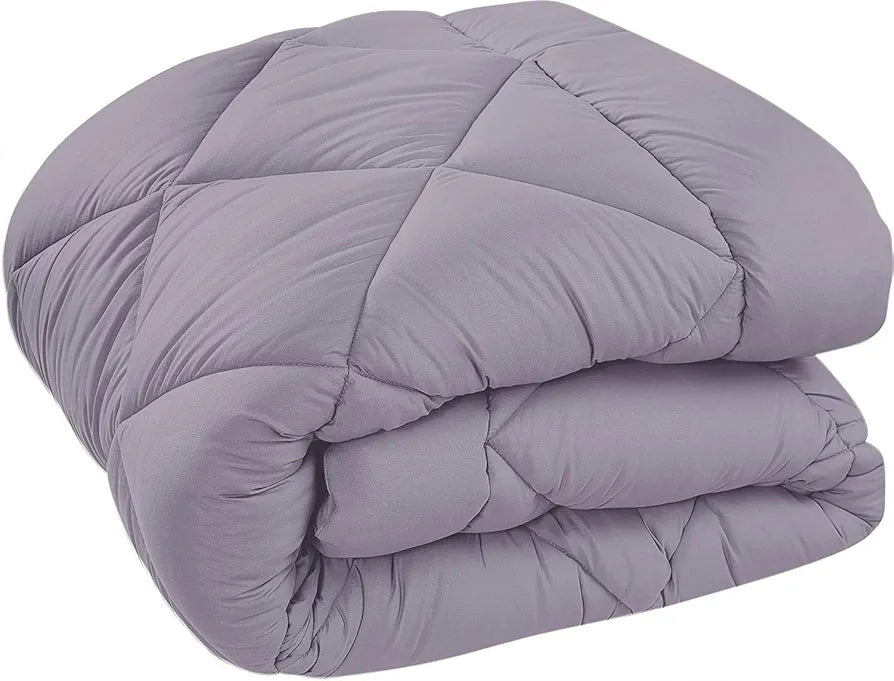 Cloth Fusion Reversible AC Comforter Set Double Bed 220 GSM,Soft Microfibre King Size Quilt Blanket for Winter